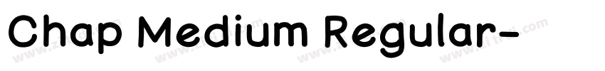 Chap Medium Regular字体转换